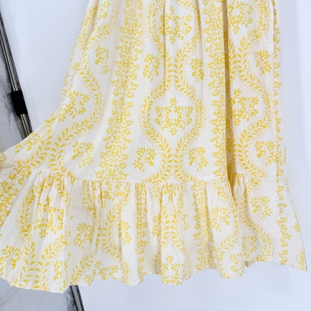 NWT Guadalupe Gianna Cotton Cottagecore Coquette Feminine Midi Dress Size L Glam - Picture 7 of 14